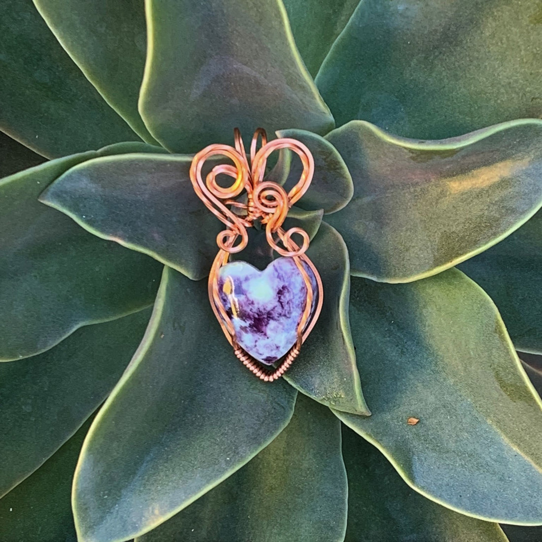 Kammererite Heart Pendant