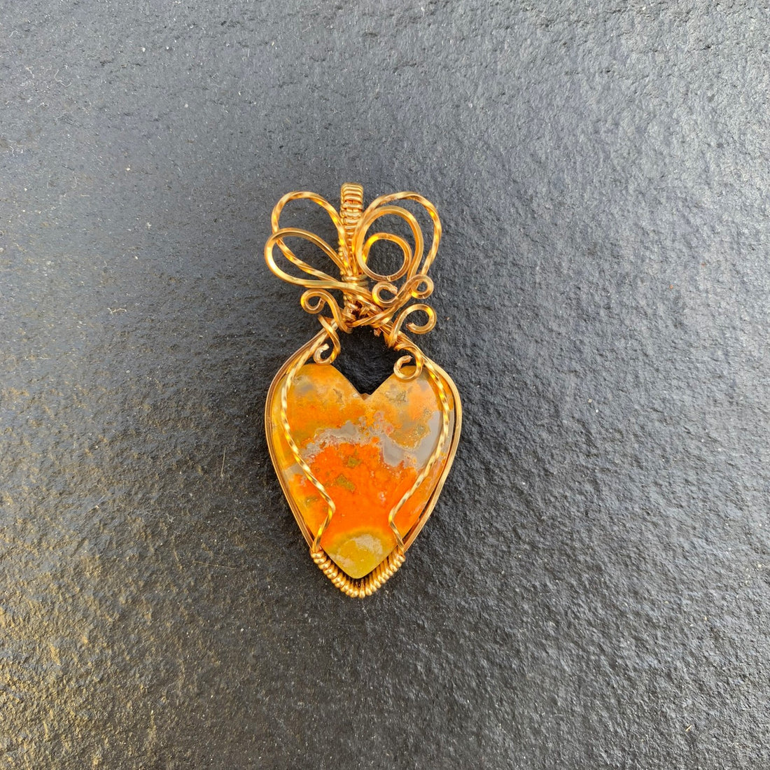 Bumble Bee Heart Pendant