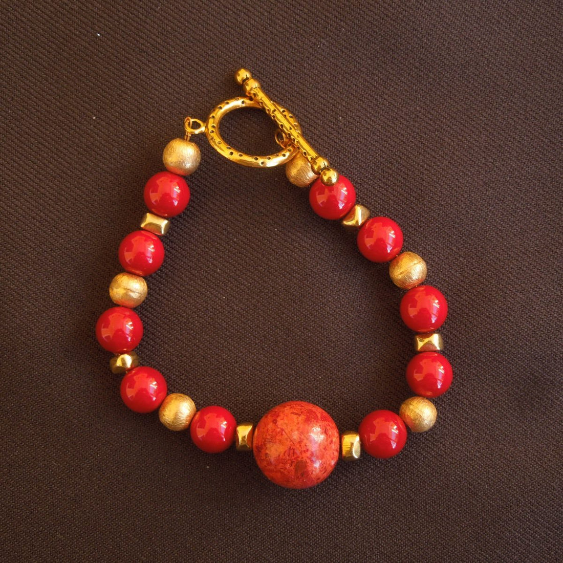 Coral Florentine Bracelet