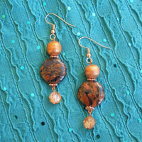 Copper Florentine Earrings