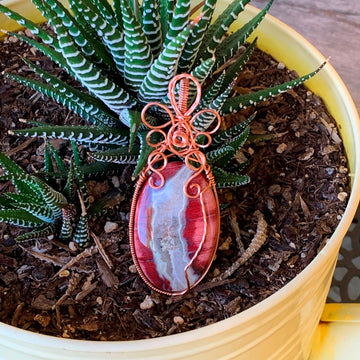 Rainbow Jasper Oval Pendant