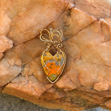 Bumble Bee Heart Pendant