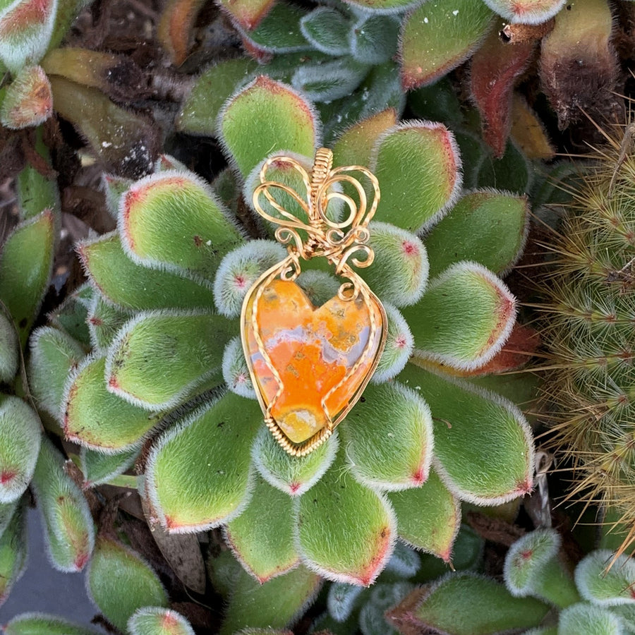 Bumble Bee Heart Pendant